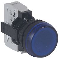 Лампа-индикатор - Osmoz - в сборе - с подсветкой - синий - 24 В~/= | код 023773 |  Legrand
